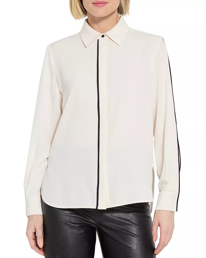 Lysse Luna Blouse With Pleated Sleeves