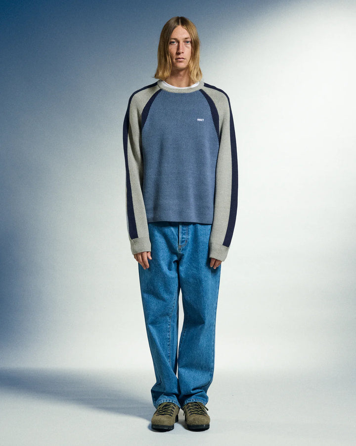 Obey Raglan Crew Neck Sweater