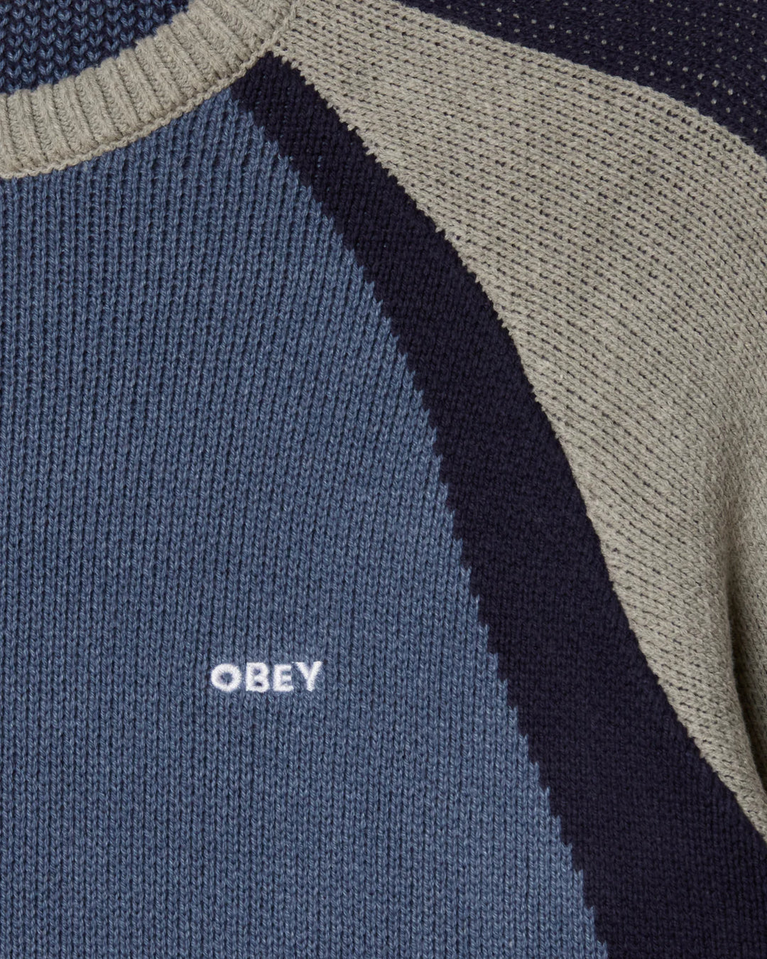 Obey Raglan Crew Neck Sweater
