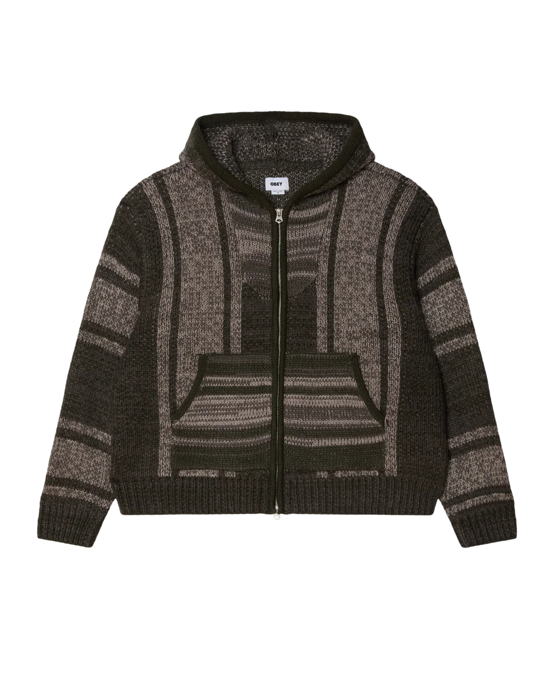Obey Zip Up Baja Sweater