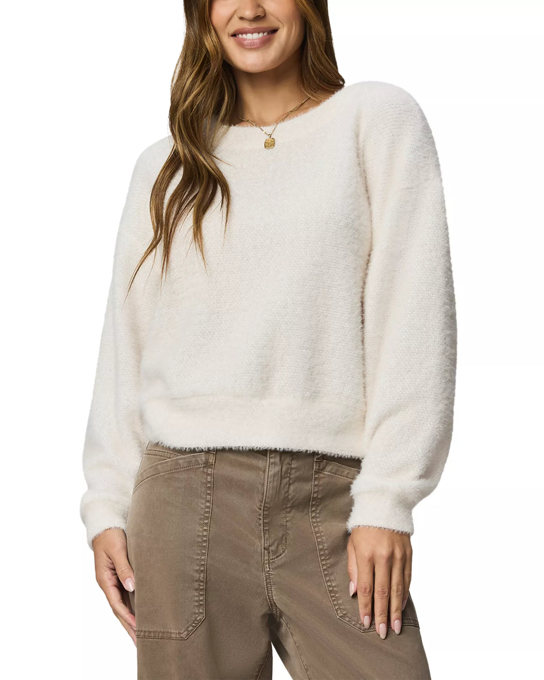 Splendid Fallon Fuzzy Crewneck Sweatshirt