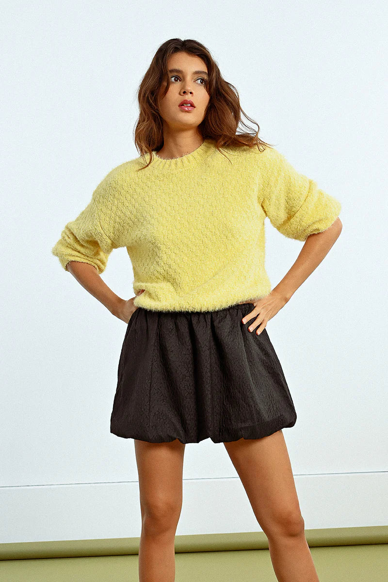 Molly Bracken Braided Knit Sweater