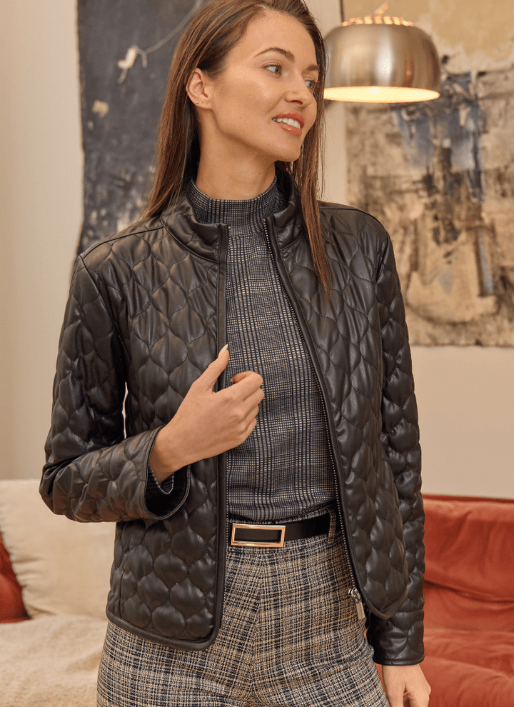 Lysse Brooklyn Quilted Vegan Leather Jacket