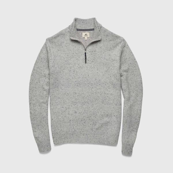 Surfside Robbie Nep Heather 1/4 Zip Mock Sweater