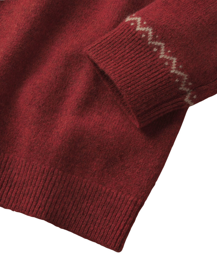Grayers Reindeer Lambswool Crew Sweater