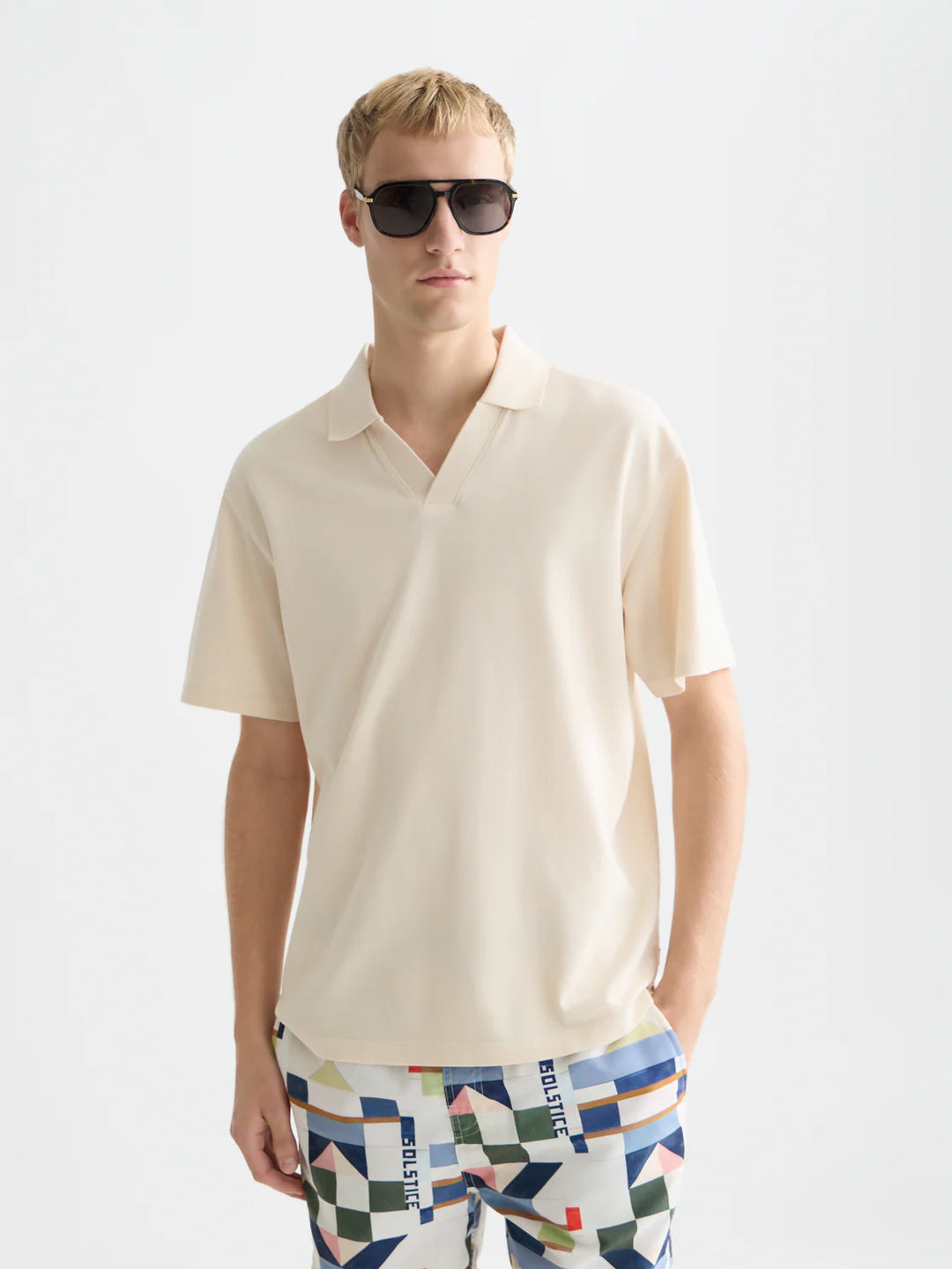 Scotch & Soda 3 Crosses Pique Relaxed Fit Polo