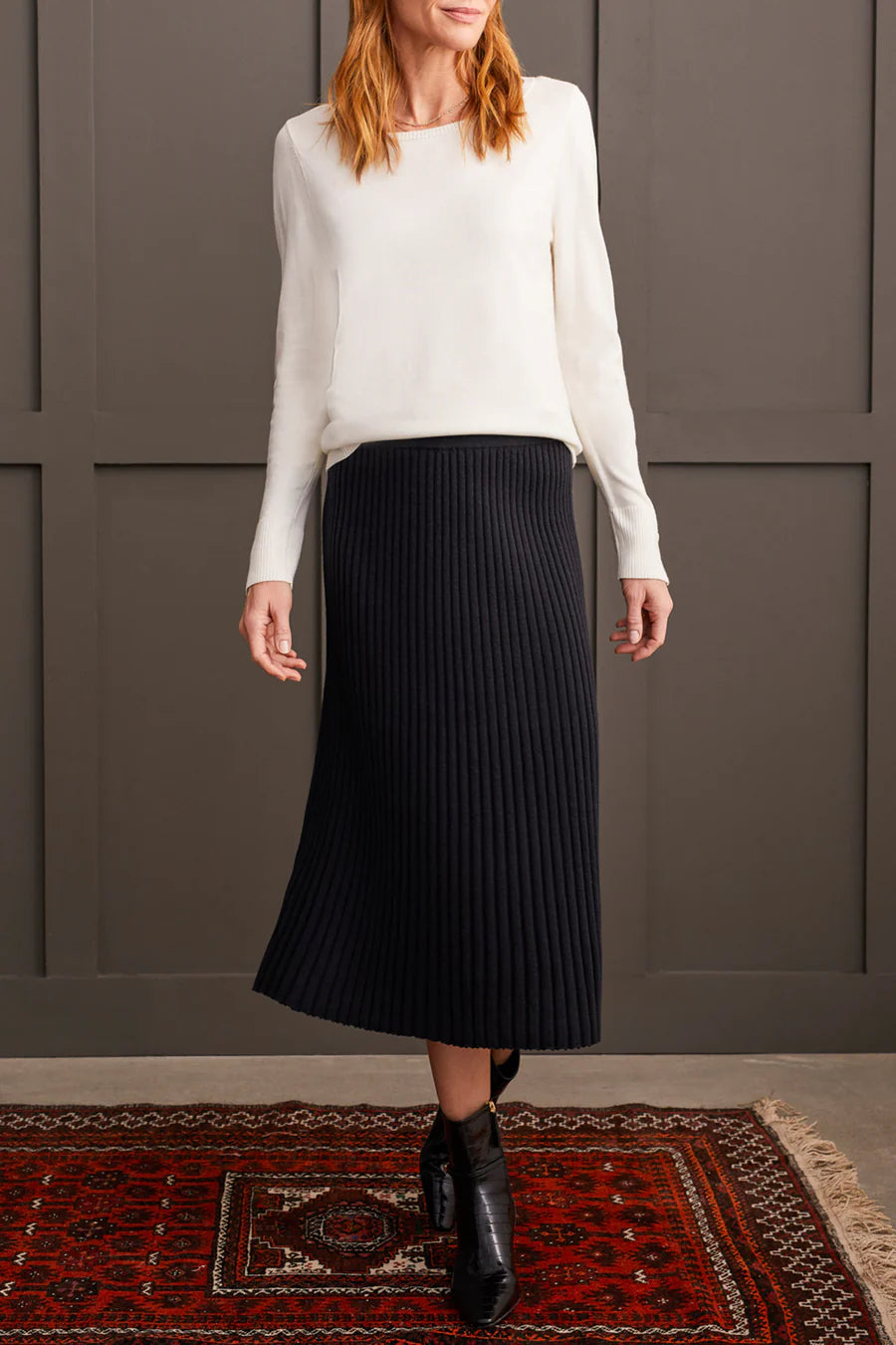 Tribal Long Sleeve Boat Neck Sweater