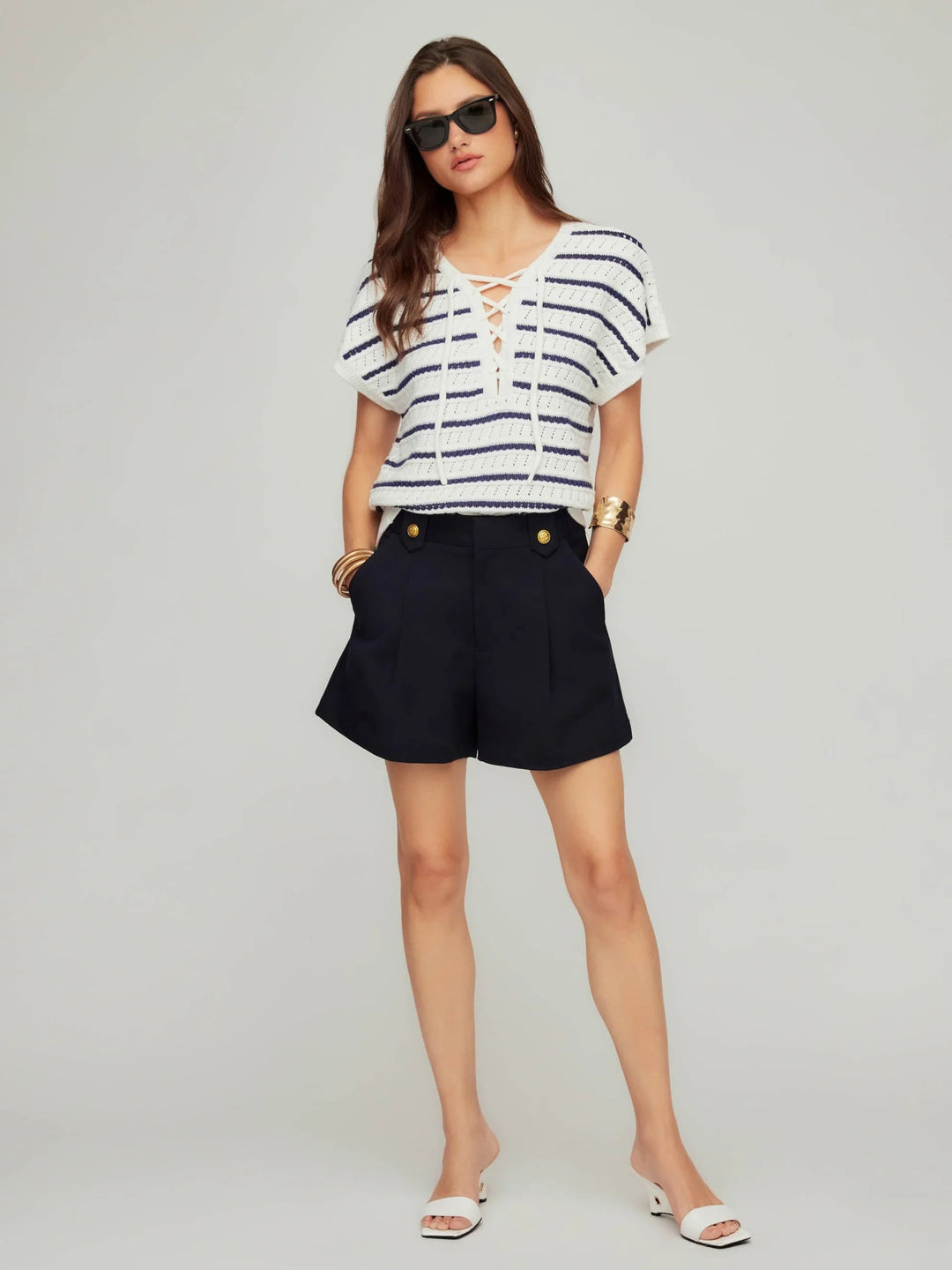 Fifteen Twenty Cassidy Pleated Shorts