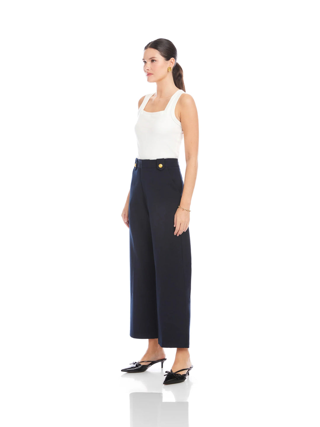 Fifteen Twenty Janice Cropped Wide Leg Pant