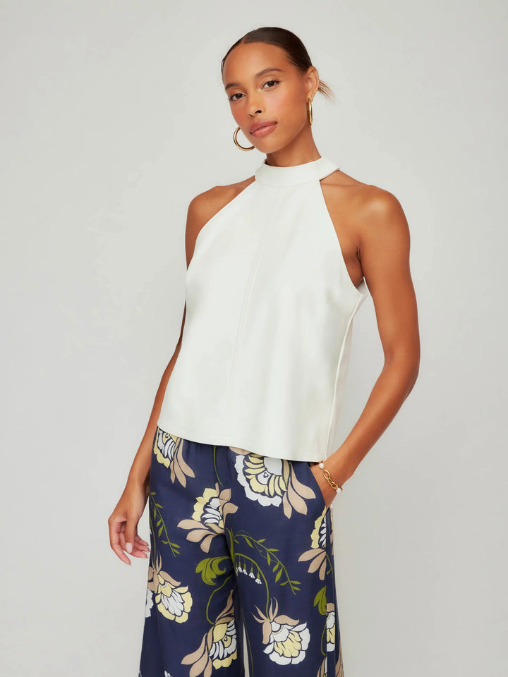 Fifteen Twenty Alexis Faux Leather Halter Top