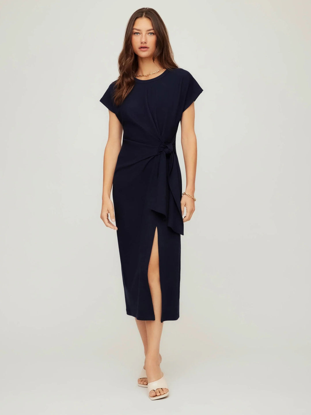 Fifteen Twenty Marissa Side-Knot Midi Dress