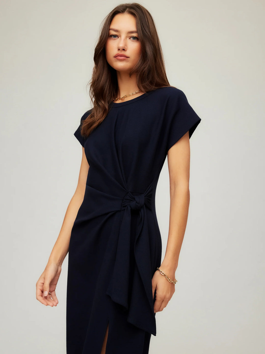 Fifteen Twenty Marissa Side-Knot Midi Dress