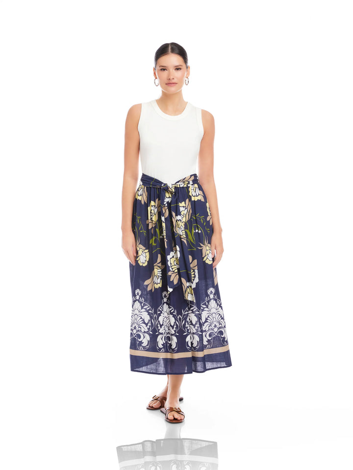 Fifteen Twenty Seline Contrast Midi Dress