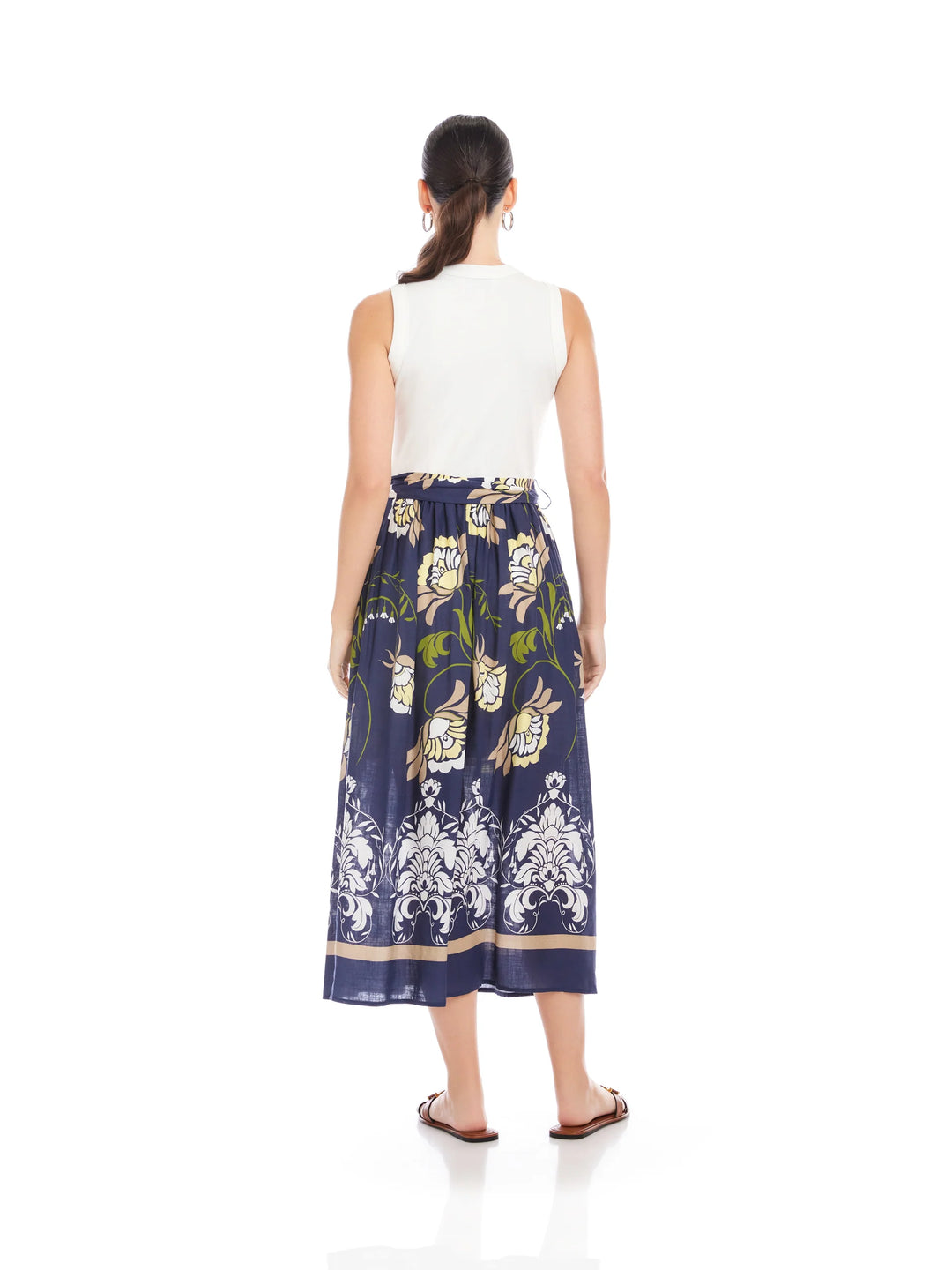 Fifteen Twenty Seline Contrast Midi Dress