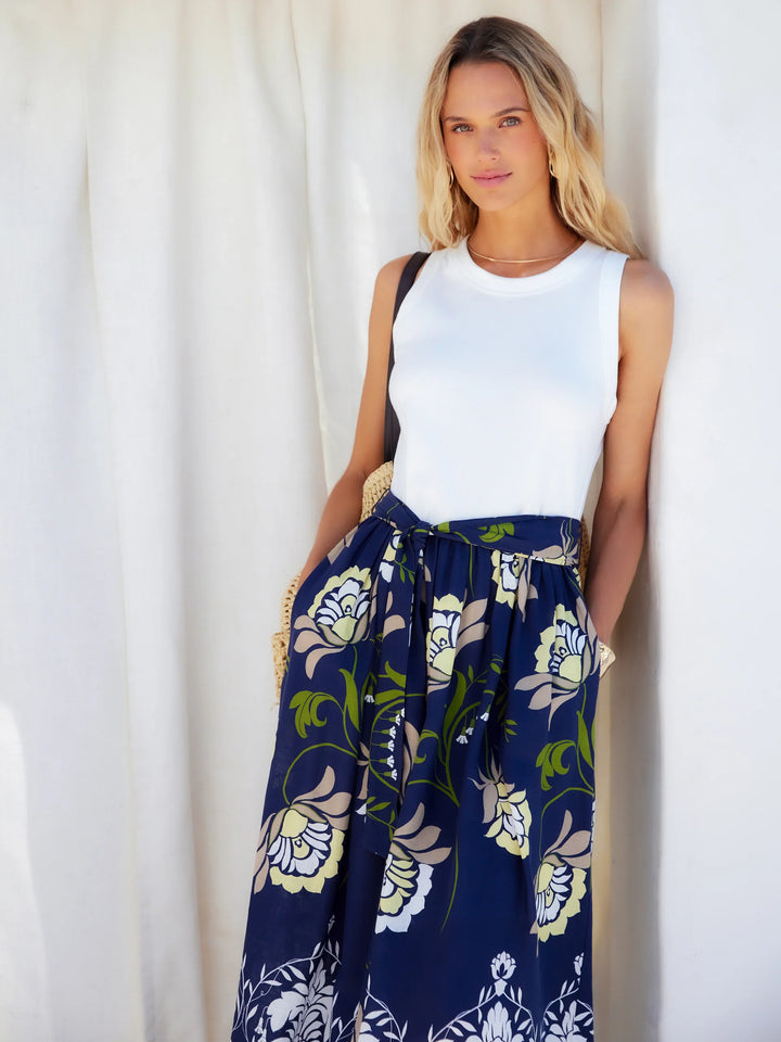 Fifteen Twenty Seline Contrast Midi Dress