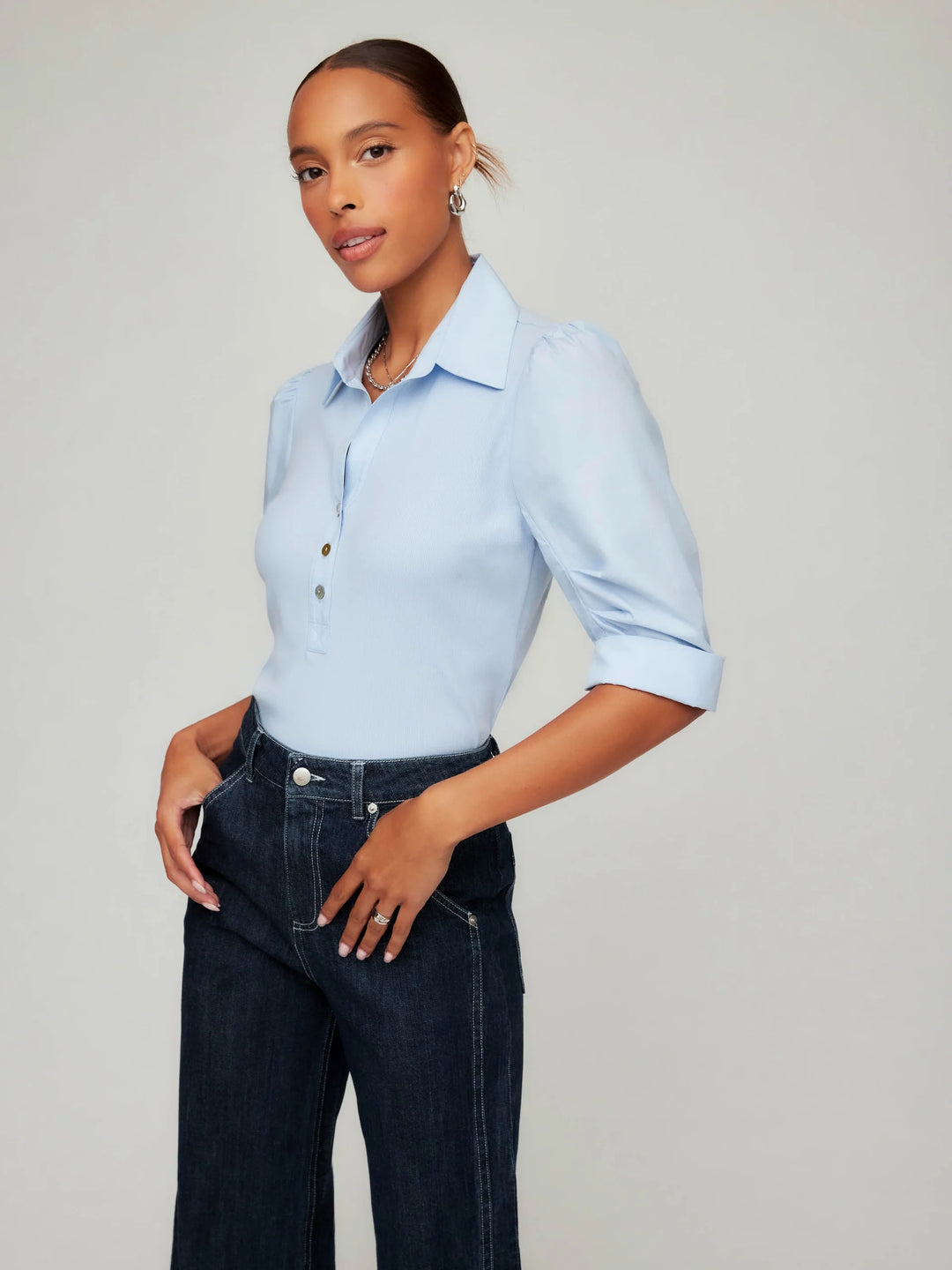 Fifteen Twenty Camden Contrast Henley Top
