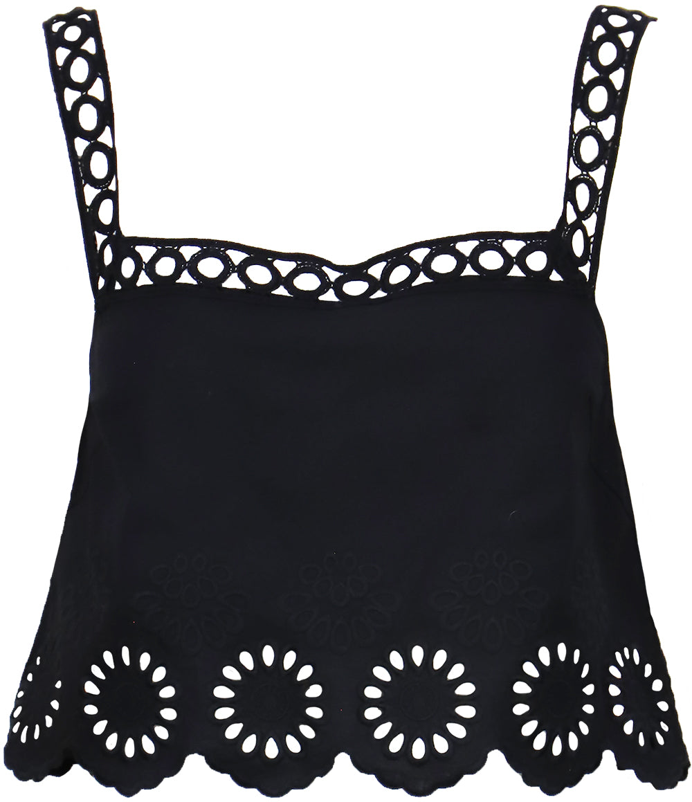 Lucy Paris Ronda Eyelet Detail Tank