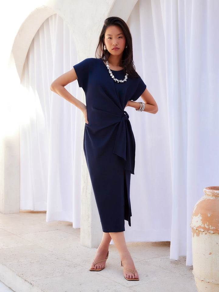 Fifteen Twenty Marissa Side-Knot Midi Dress