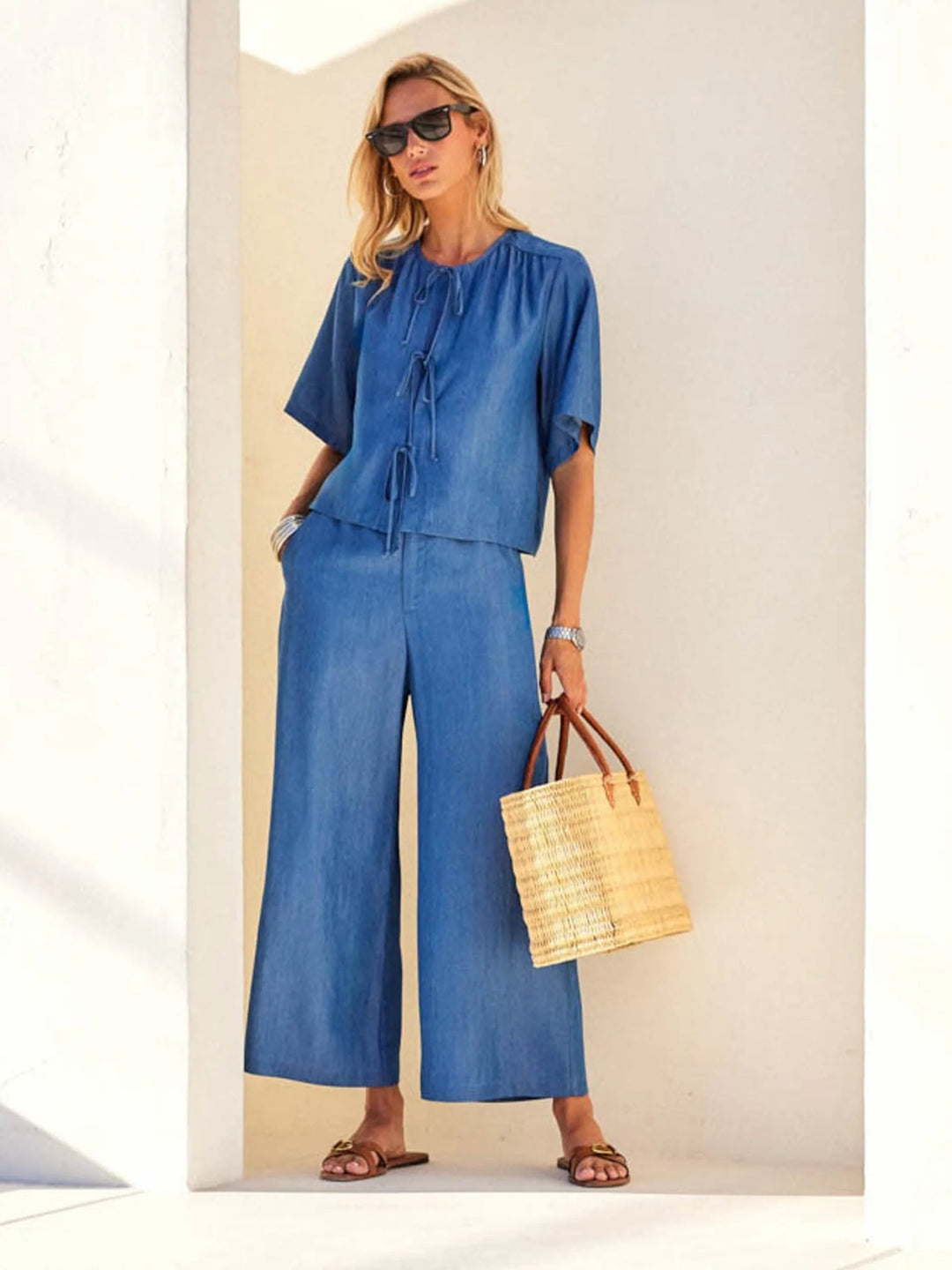 Fifteen Twenty Chambray Mason Pants