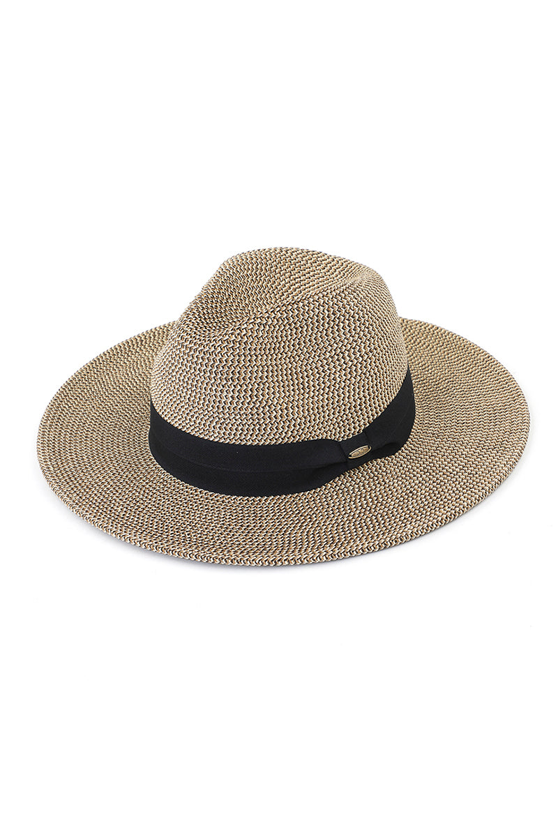 CC Panama Hat with Colored Band