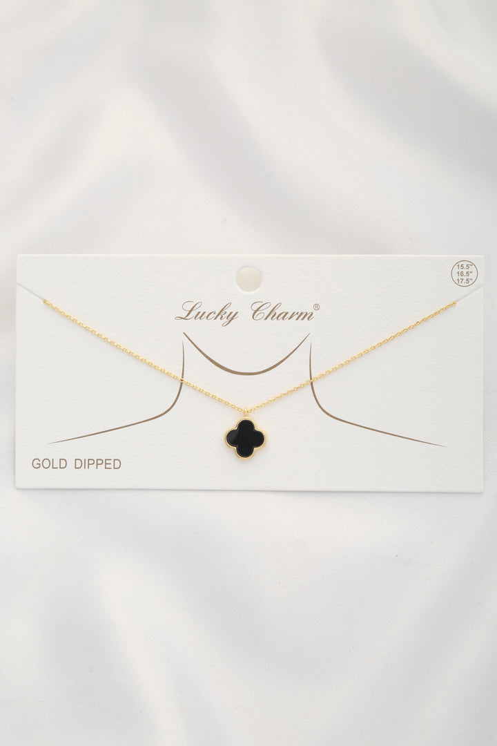 Joia Gold Dipped Flower Pendant Necklace