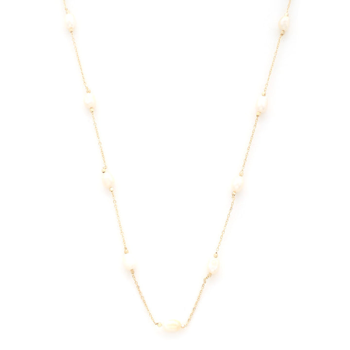 Joia Fresh Water Pearl Station Necklace