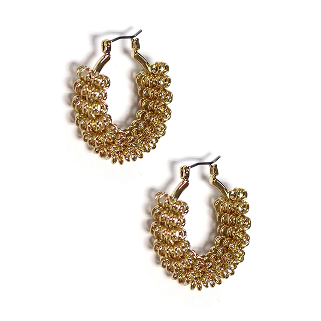 Joia Textured Coil Hoop Earrings