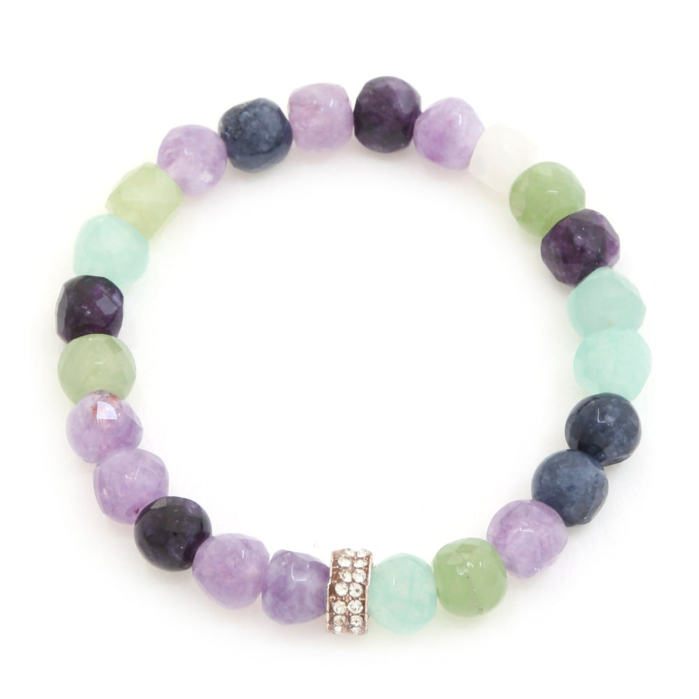 Joia Pastel Stone Beaded Stretch Bracelet