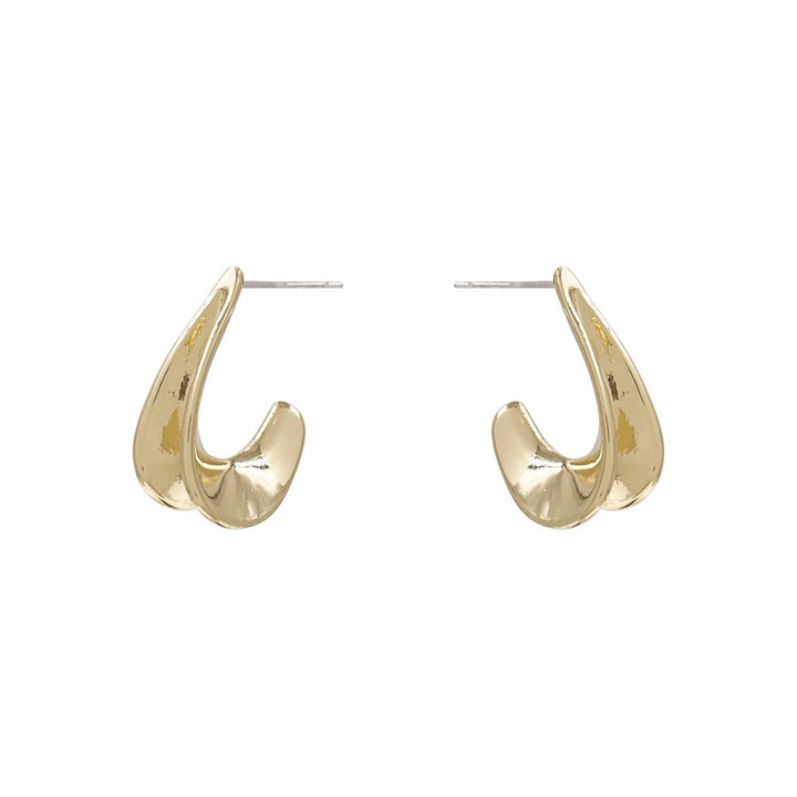 Joia Organic Metal Hoop Earrings