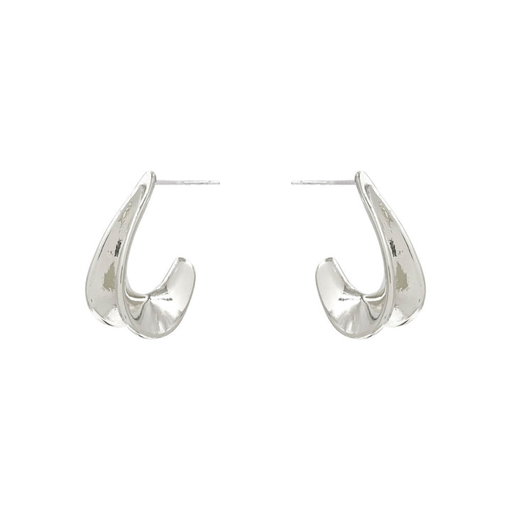Joia Organic Metal Hoop Earrings