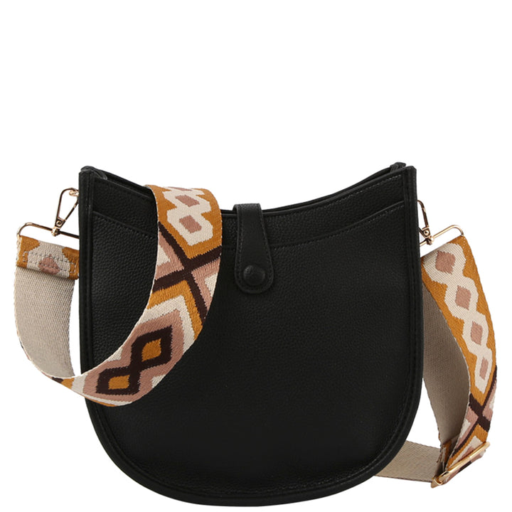 Joia Accessories Smooth Curve Crossbody Bag with Guitar Strap