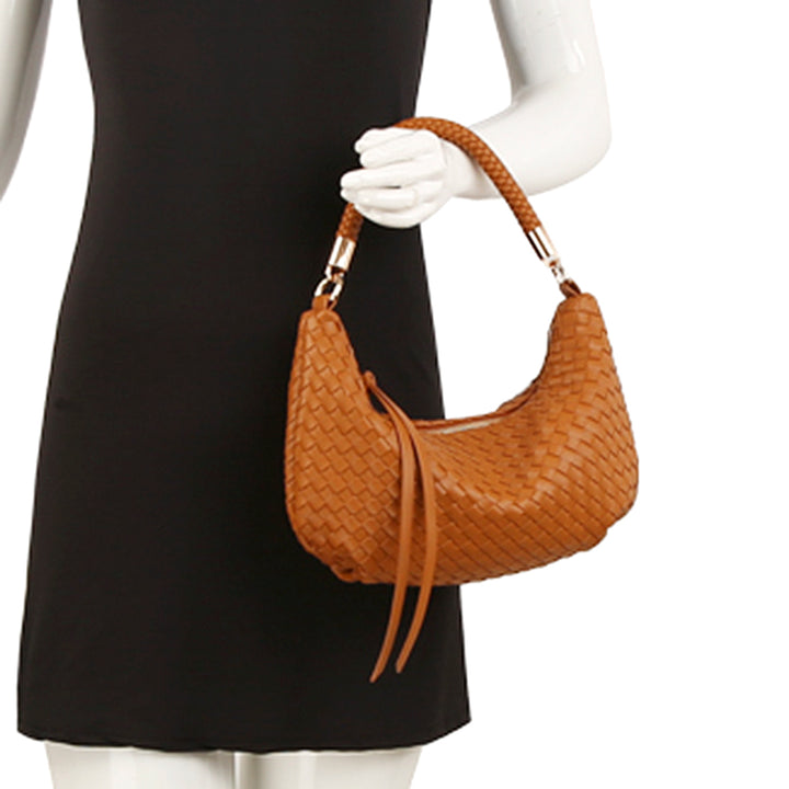 Joia Accessories Chic Braid Woven Design Shoulder Crossbody Bag