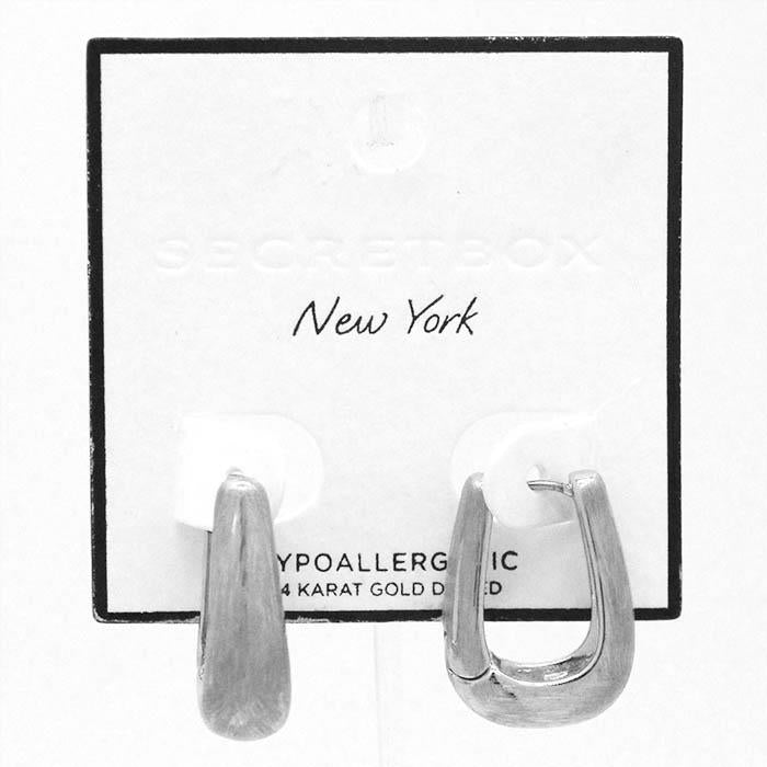 Joia Accessories Secret Box 14K Gold Dipped Hoop Earring