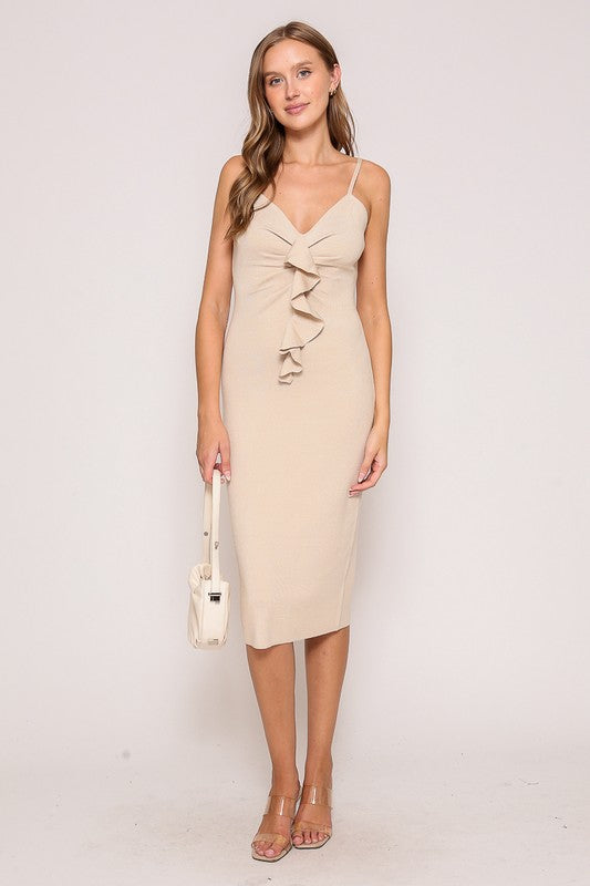 Lumiere Spaghetti Strap Knit Dress