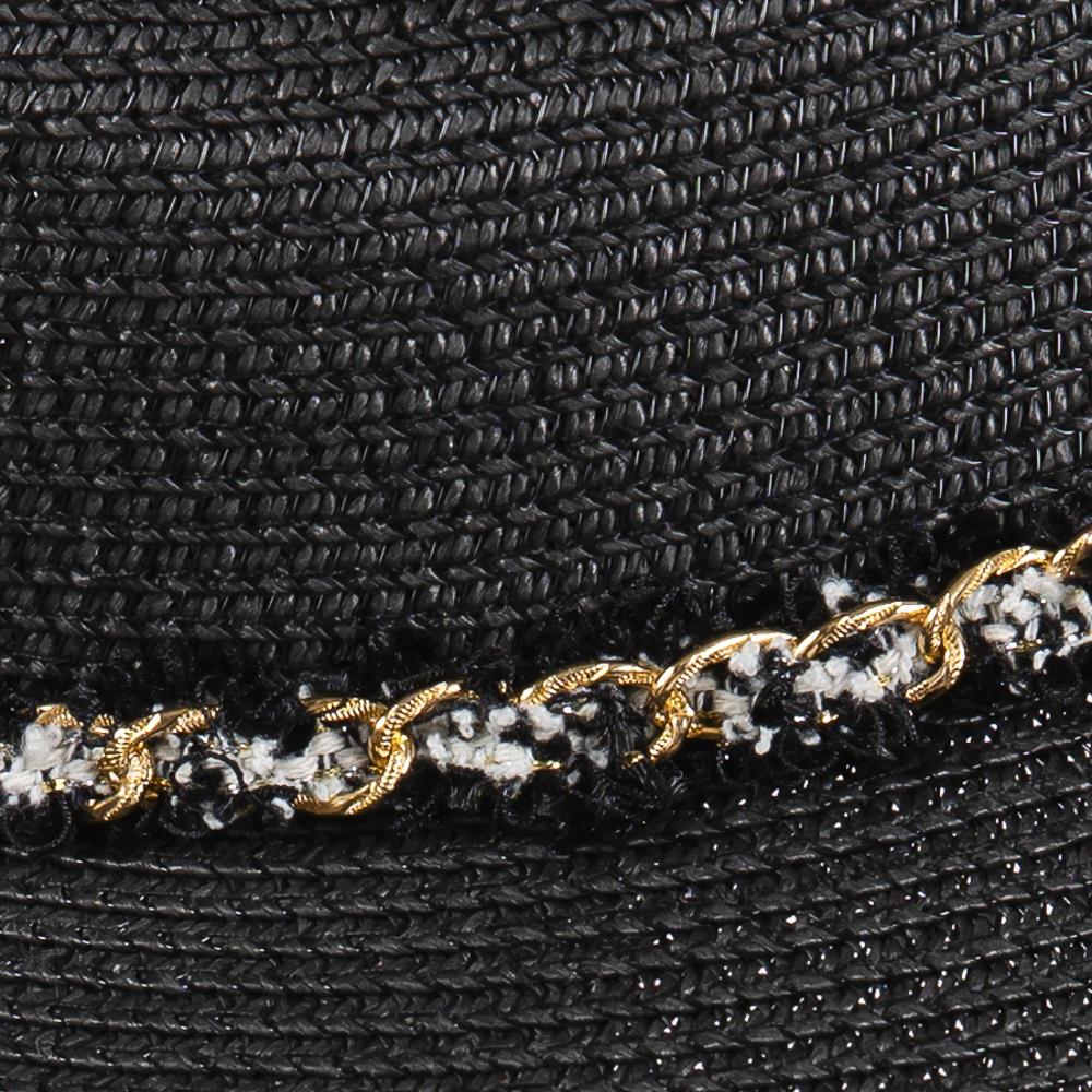 Joia Confetti Braided Chain Band Straw Hat
