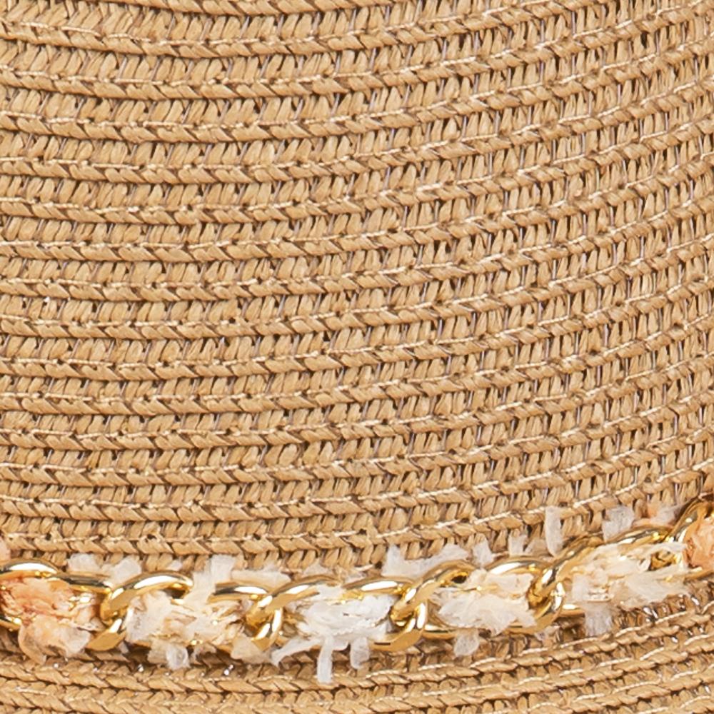 Joia Confetti Braided Chain Band Straw Hat