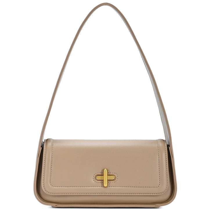 Joia Accessories Twist Lock Flap Shoulder Bag