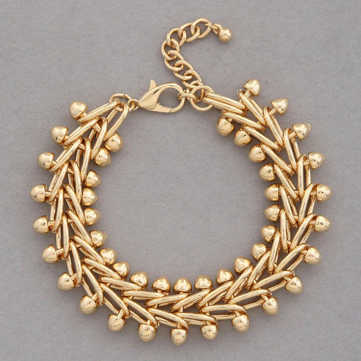 Joia Linked Metal Bead Bracelet