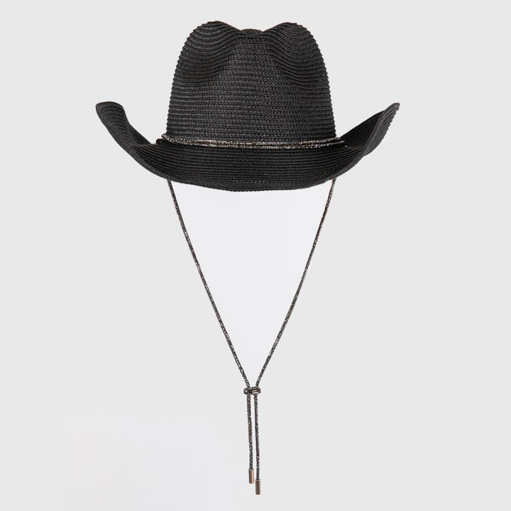 Joia Rhinestone Chin Strap and Band Cowboy Hat