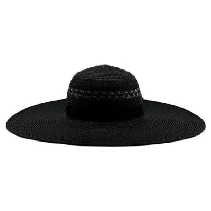Joia Woven Round Crown Wide Brim Sun Hat