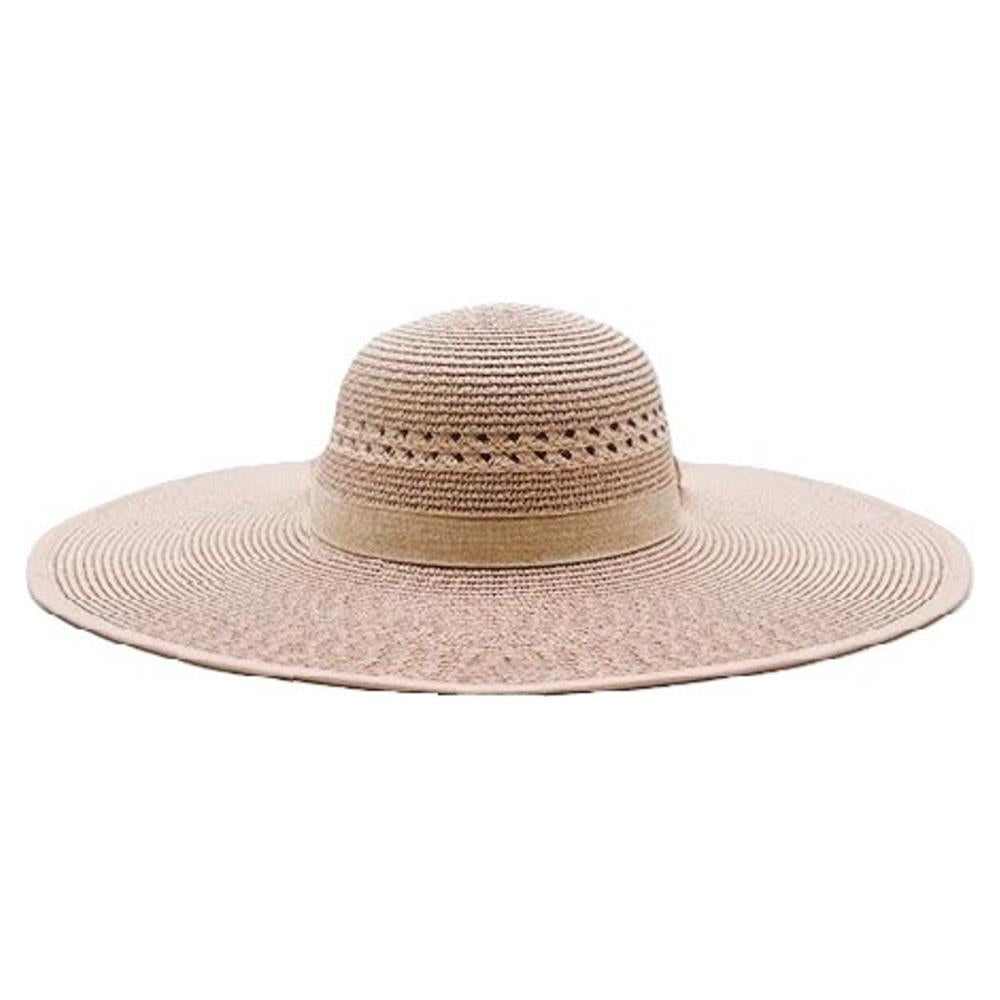 Joia Woven Round Crown Wide Brim Sun Hat