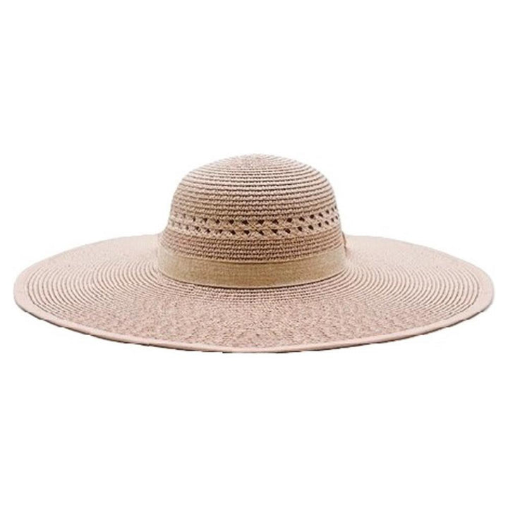 Joia Woven Round Crown Wide Brim Sun Hat