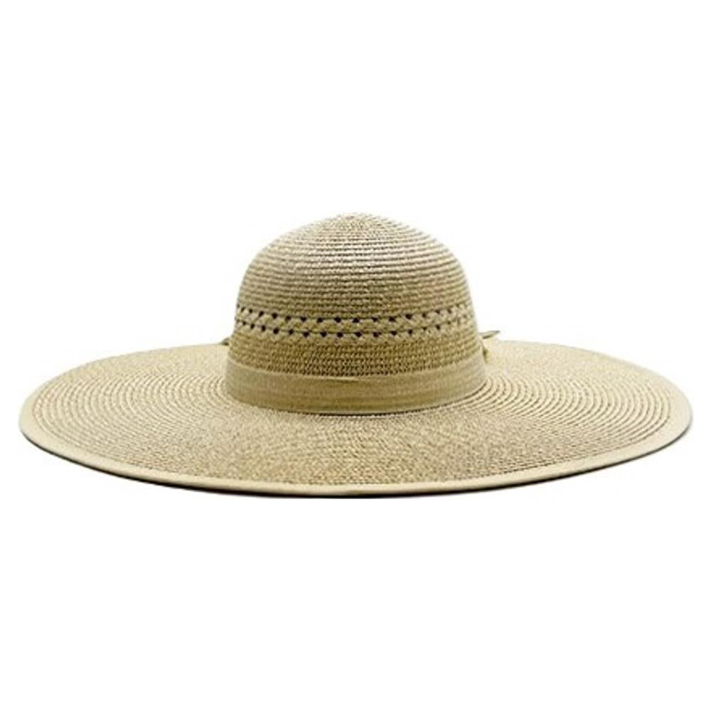 Joia Woven Round Crown Wide Brim Sun Hat