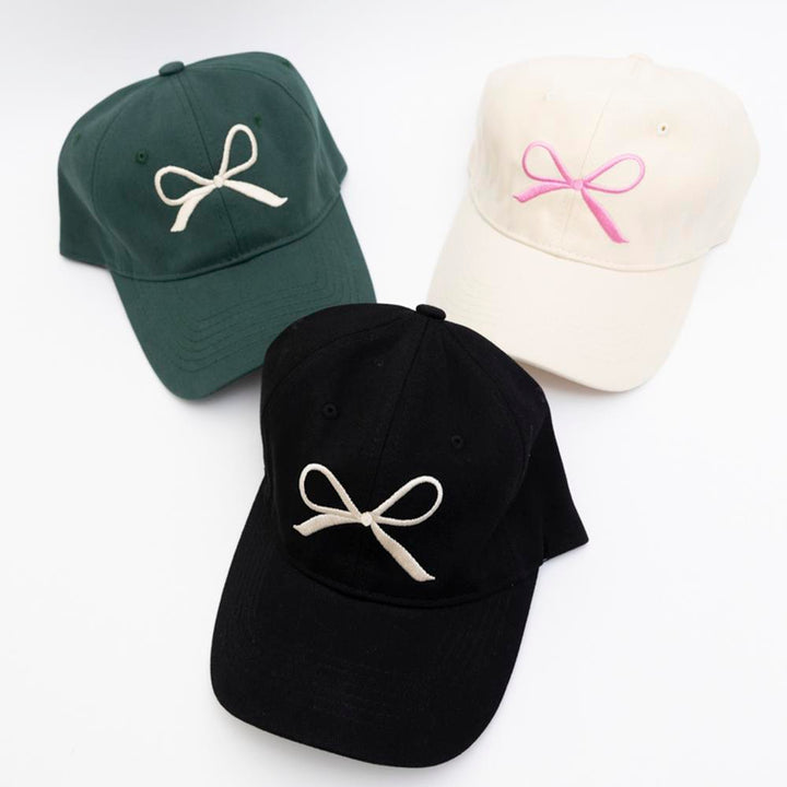 Joia Accessories Bow Ribbon Embroidered Baseball Cap