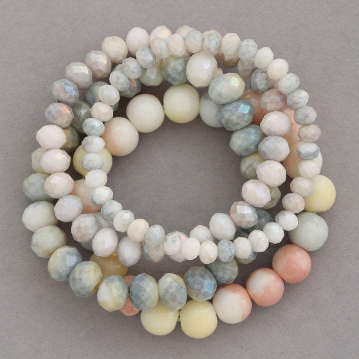 Joia Multi Stone Stretch Bracelet Set