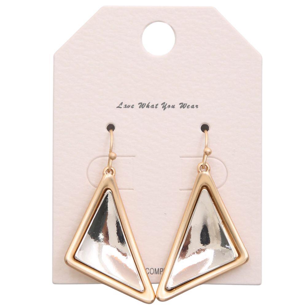 Joia Geometric Triangle Dangle Earrings