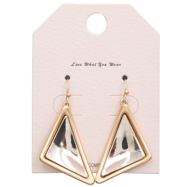 Joia Geometric Triangle Dangle Earrings