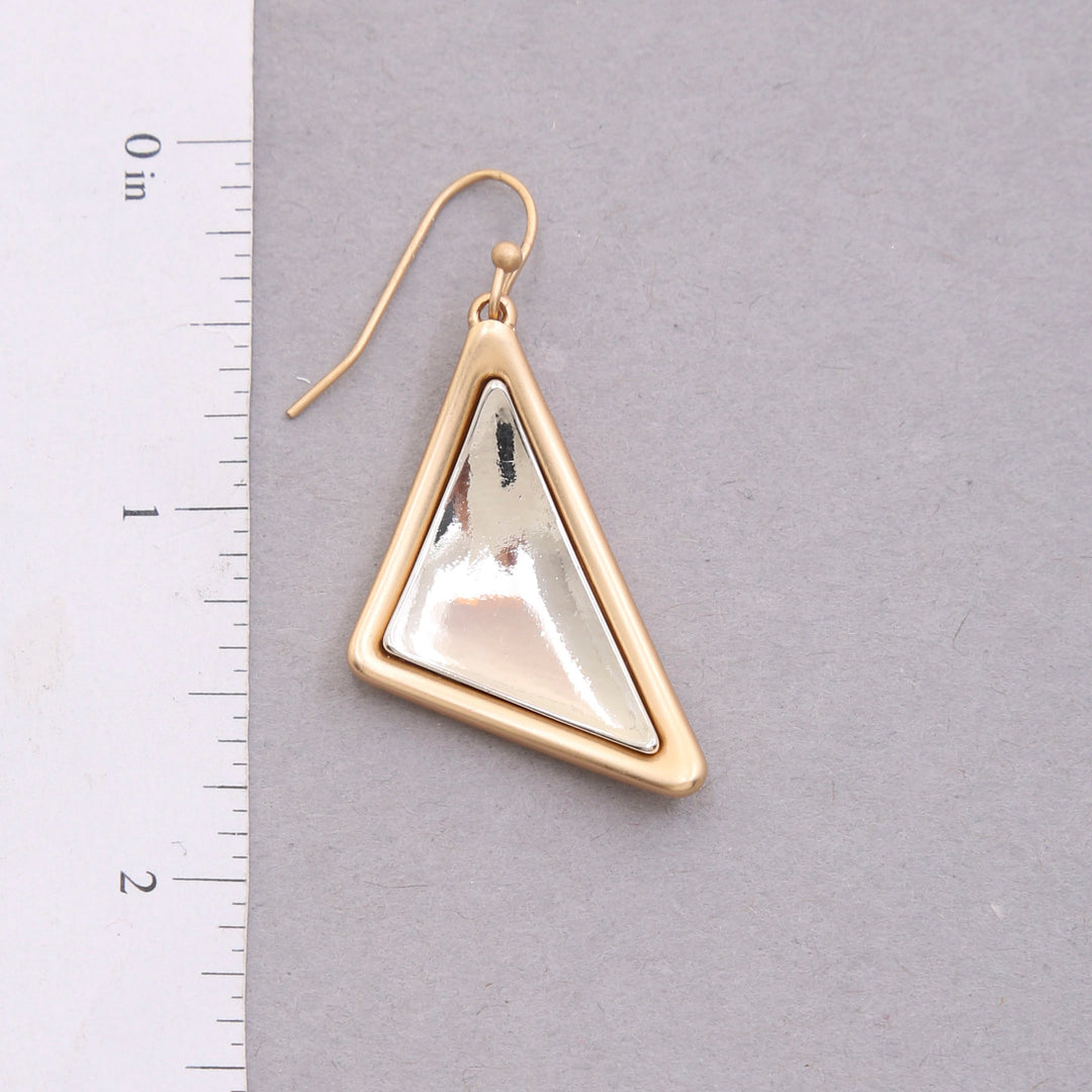 Joia Geometric Triangle Dangle Earrings