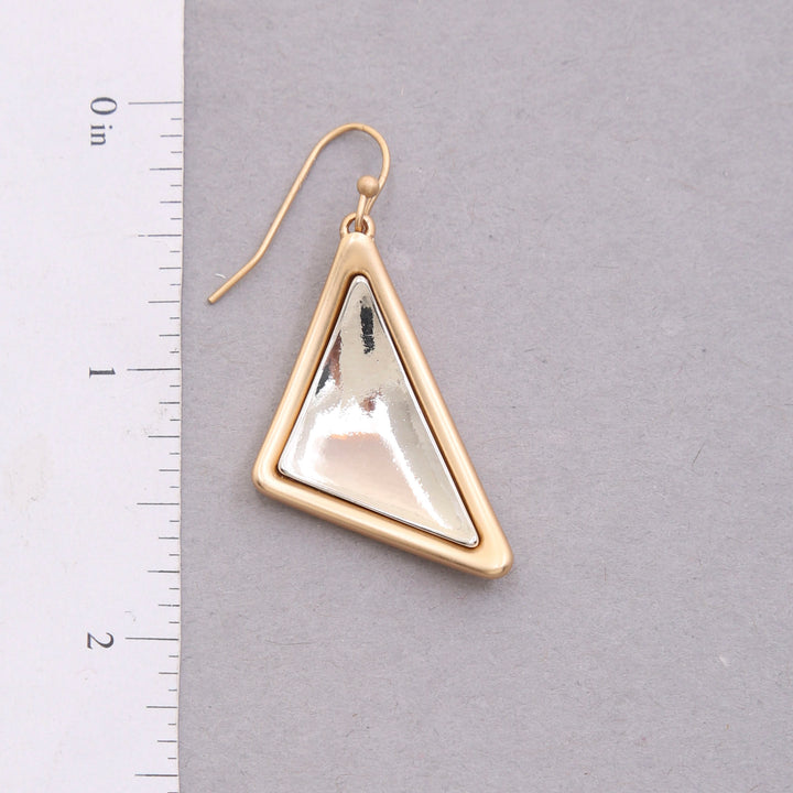 Joia Geometric Triangle Dangle Earrings