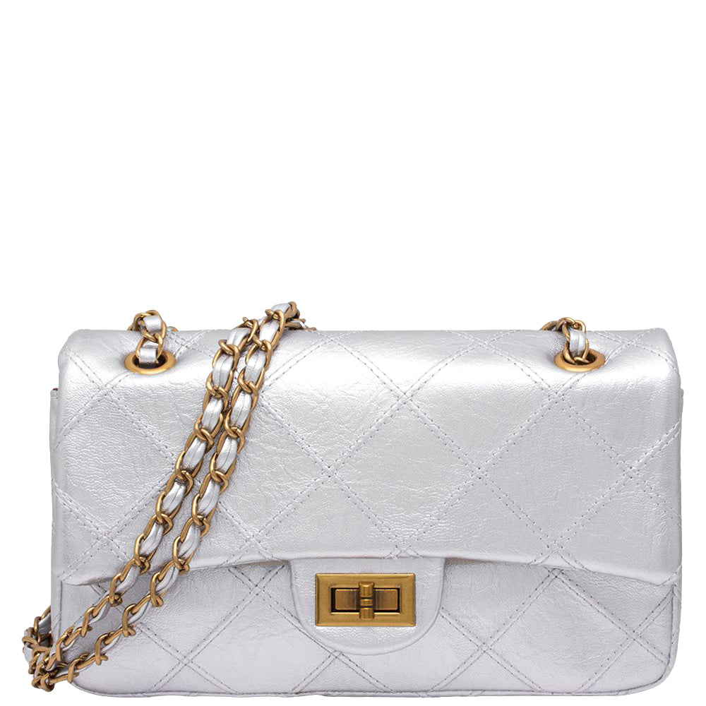 Joia Quilted Twist Lock Crossbody Bag